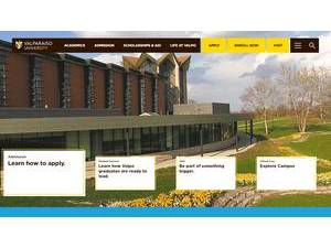 Valparaiso University's Website Screenshot