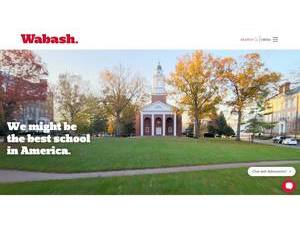 Wabash College's Website Screenshot