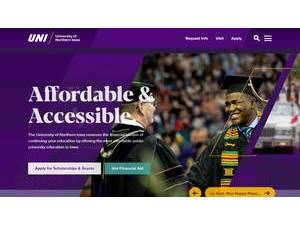 University of Northern Iowa's Website Screenshot