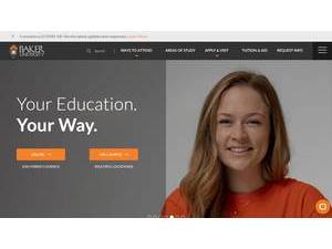 Baker University's Website Screenshot