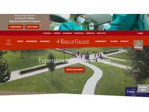 Barclay College's Website Screenshot