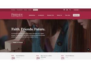 Friends University's Website Screenshot