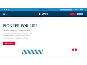 MidAmerica Nazarene University's Website Screenshot