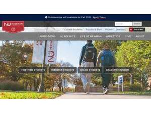 Newman University's Website Screenshot