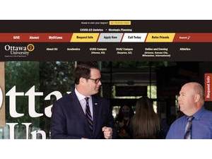 Ottawa University's Website Screenshot