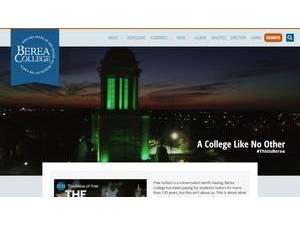 Berea College's Website Screenshot