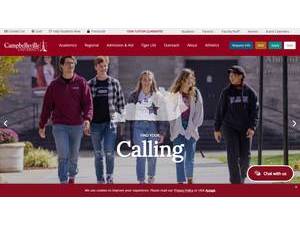Campbellsville University's Website Screenshot