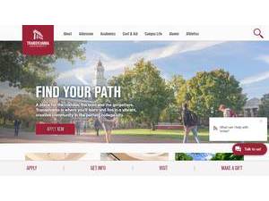 Transylvania University's Website Screenshot