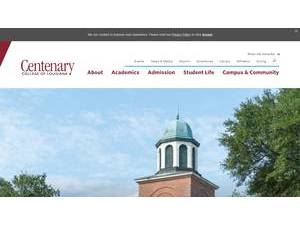 Centenary College of Louisiana's Website Screenshot
