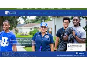 Dillard University's Website Screenshot
