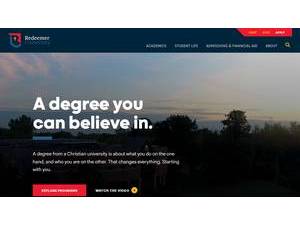 Redeemer University College's Website Screenshot