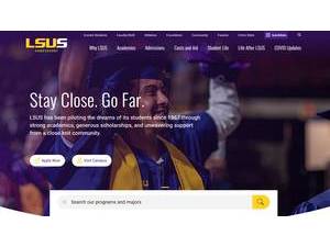 Louisiana State University in Shreveport's Website Screenshot