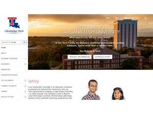 Louisiana Tech University's Website Screenshot