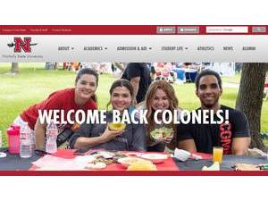 Nicholls State University's Website Screenshot