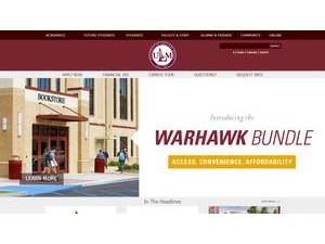 University of Louisiana at Monroe's Website Screenshot