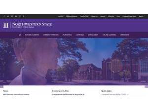 Northwestern State University of Louisiana's Website Screenshot