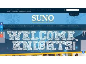 Southern University at New Orleans's Website Screenshot