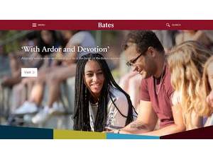 Bates College's Website Screenshot