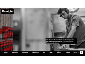 Bowdoin College's Website Screenshot