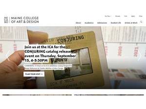 Maine College of Art's Website Screenshot