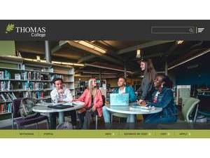 Thomas College's Website Screenshot