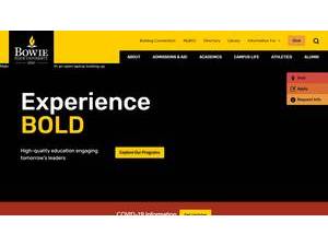 Bowie State University's Website Screenshot