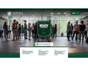 Loyola University Maryland's Website Screenshot