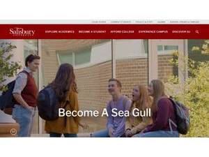 Salisbury University's Website Screenshot