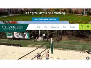 Stevenson University's Website Screenshot