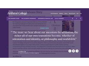 Amherst College's Website Screenshot