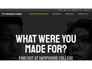 Hampshire College's Website Screenshot