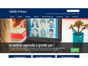 University of Sainte-Anne's Website Screenshot