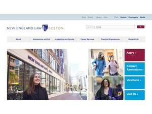 New England Law | Boston's Website Screenshot