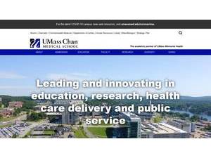University of Massachusetts Medical School's Website Screenshot