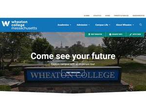 Wheaton College, Massachusetts's Website Screenshot