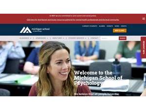 Michigan School of Psychology's Website Screenshot