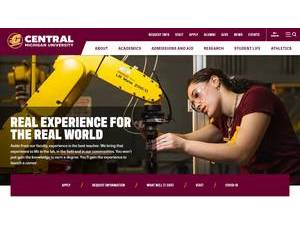 Central Michigan University's Website Screenshot