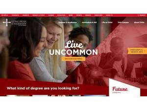 Concordia University Ann Arbor's Website Screenshot