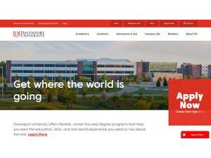Davenport University's Website Screenshot