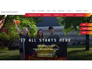 Ferris State University's Website Screenshot