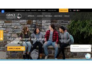 Grace Christian University's Website Screenshot