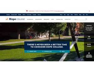 Hope College's Website Screenshot