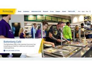 Kettering University's Website Screenshot