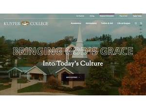 Kuyper College's Website Screenshot