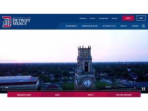 University of Detroit Mercy's Website Screenshot