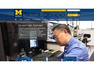 University of Michigan's Website Screenshot