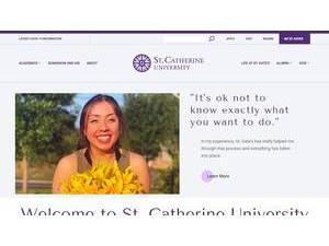 St. Catherine University's Website Screenshot