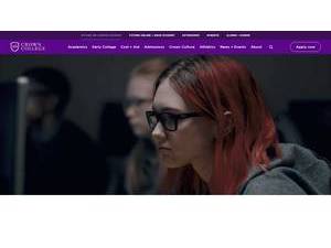 Crown College's Website Screenshot