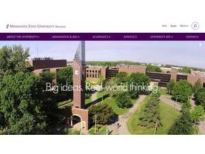 Minnesota State University, Mankato's Website Screenshot