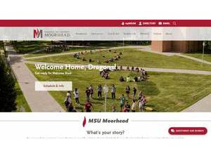 Minnesota State University Moorhead's Website Screenshot